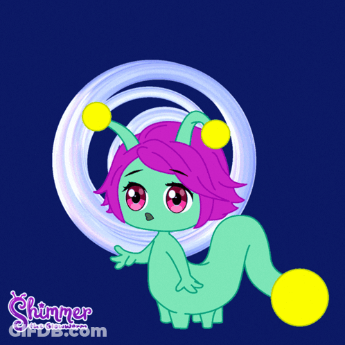 Glowworm Saying I'm Glowing Crazy GIF