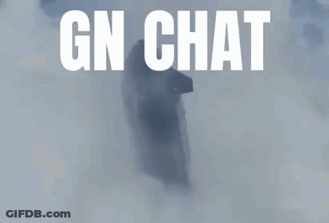 Gn Chat Is Written In White Letters On A Blue Background GIF