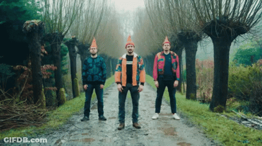 Gnome Band Wenceslas Sway Dance GIF