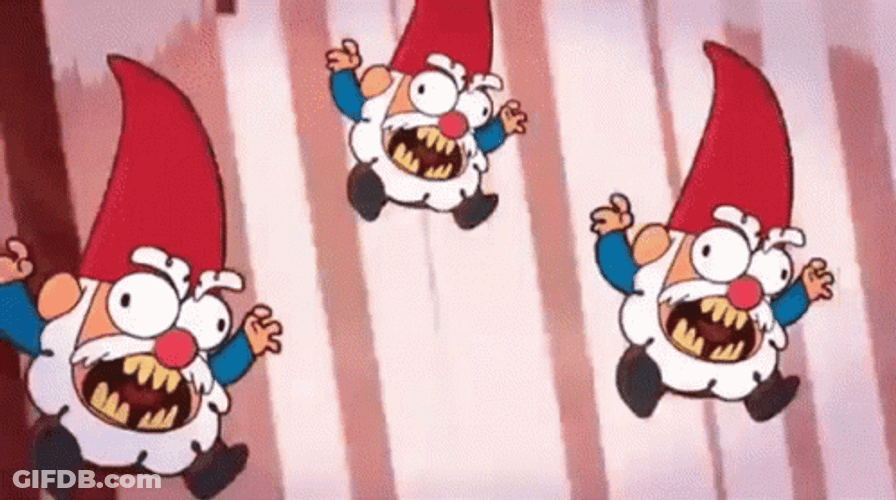 Gnome Gravity Falls Cartoon Angry Attack GIF