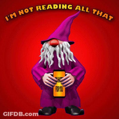 Gnome Holding Sign I'm Happy For You GIF