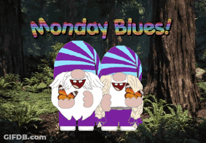 Gnome Monday Blues GIF