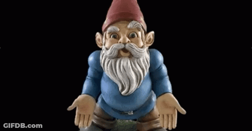 Gnome Norm The Lawn Figure GIF