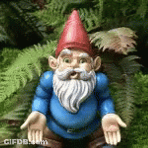 Gnome Norm The Lawn Zoom Loop GIF