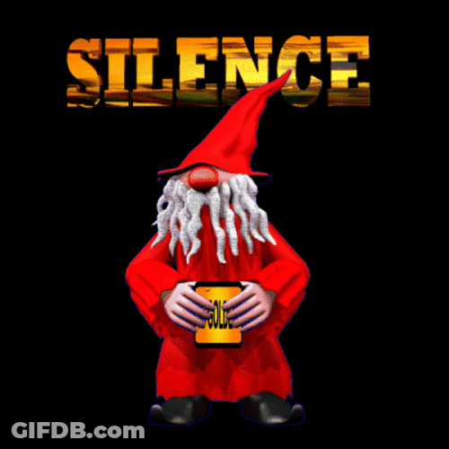 Gnome Silence I Kill You GIF