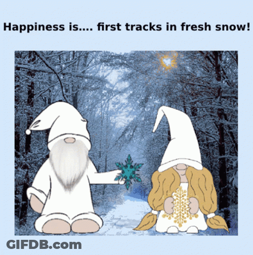 Gnomes Winter Snowfall GIF