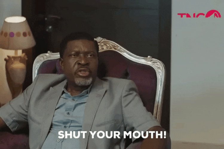 Go Away Shut Up GIF