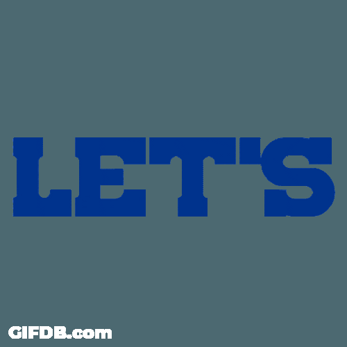 Go Bills Animated Text GIF