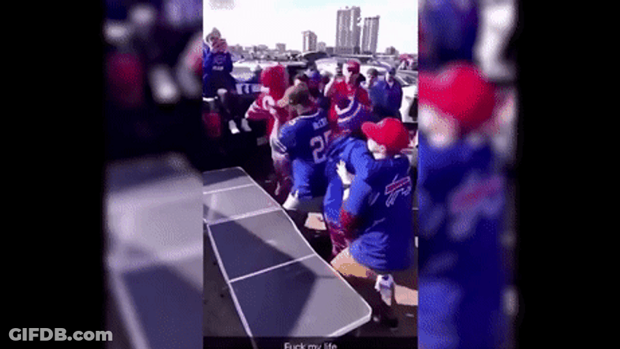 Go Bills Fans Destroying Things GIF