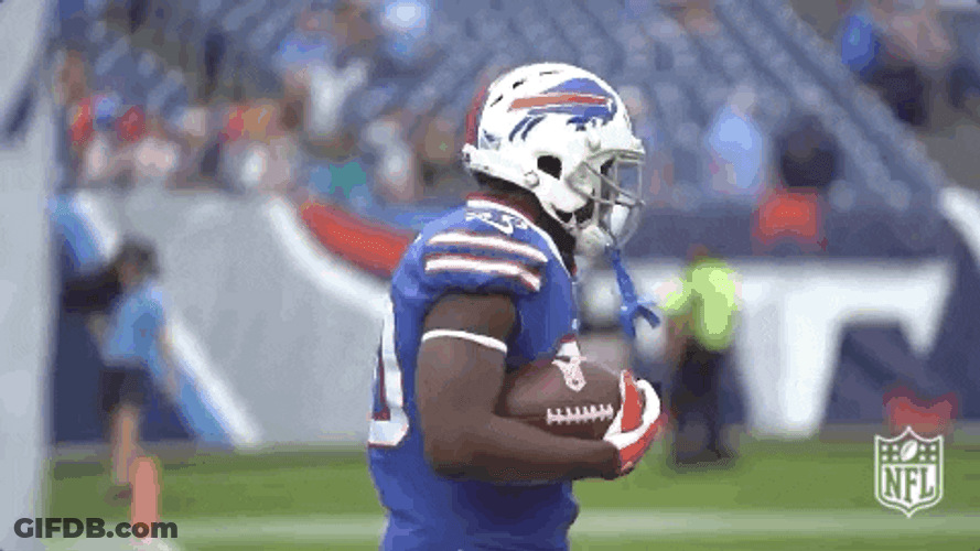Go Bills Holding Ball GIF