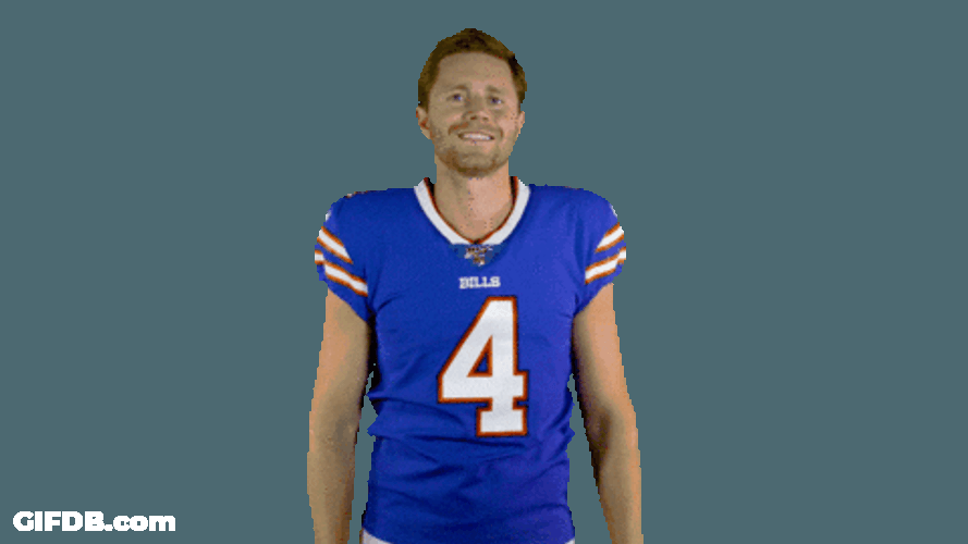Go Bills Player Pointing GIF