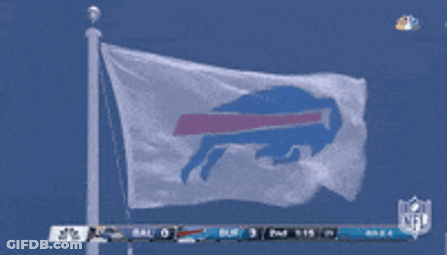 Go Bills Raising Flag GIF