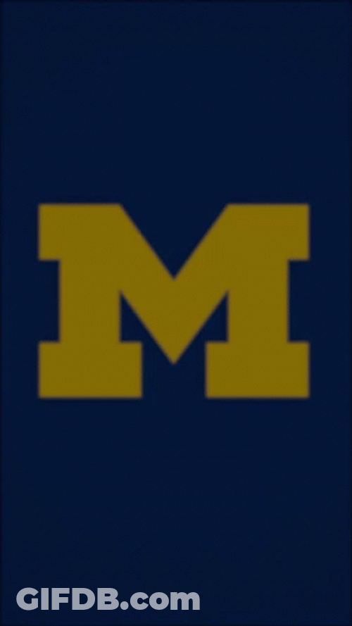 Go Blue Michigan Horn GIF