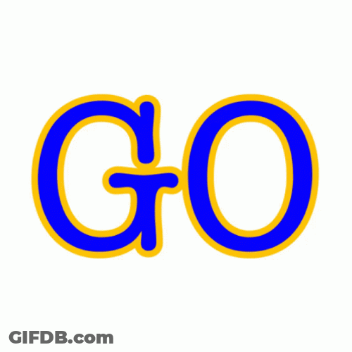 Go Blue Michigan Text GIF
