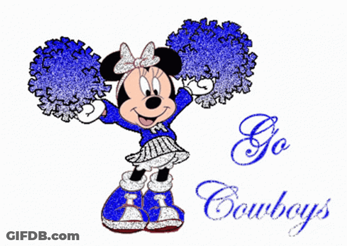 Go Dallas Cowboys Minnie Mouse GIF