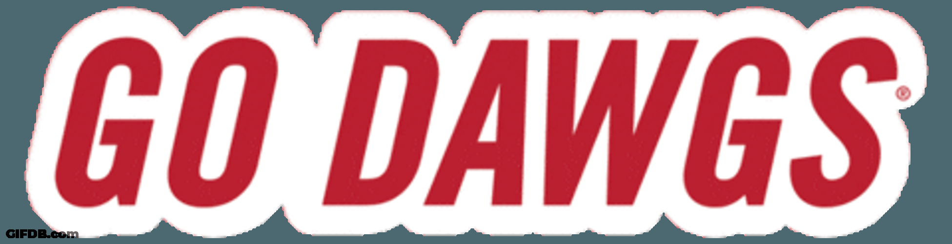Go Dawgs Text Animation GIF