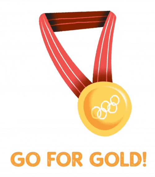 Go For Gold Medal GIF
