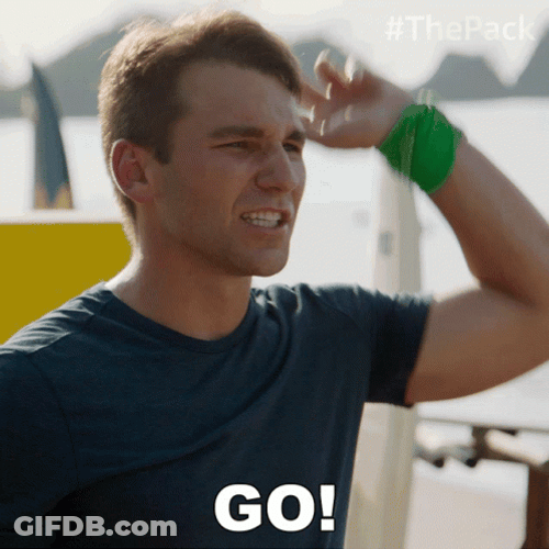 Go Go Go Man Cheering So Loud GIF