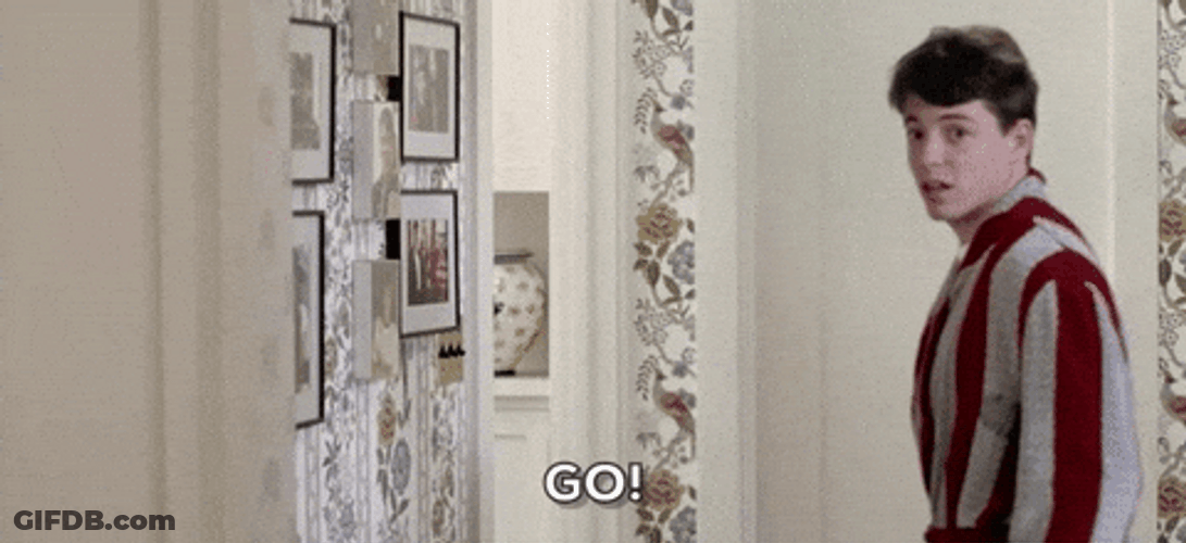 Go Go Shoo Leave GIF