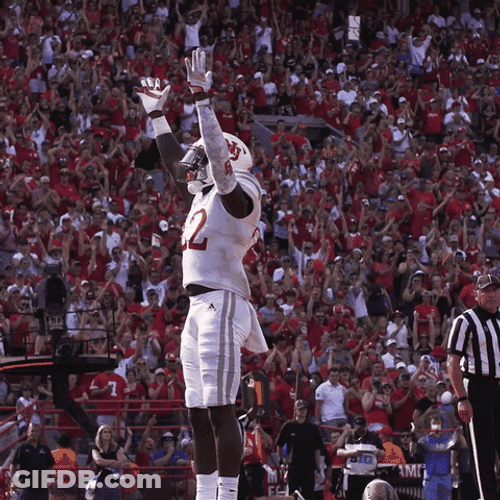 Go Huskers Big Red Football Game GIF