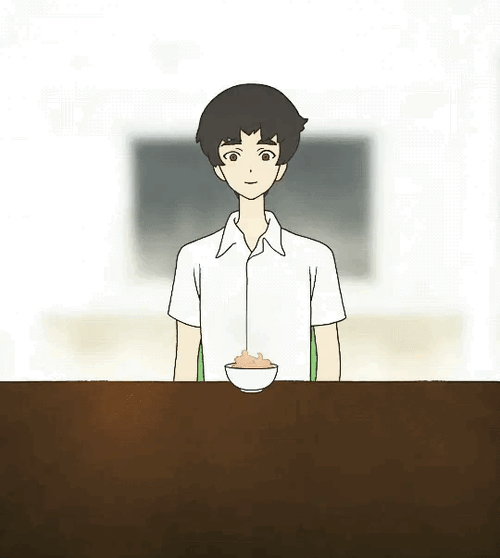 Go Nagai's Devilman Akira Fudo Smiling GIF