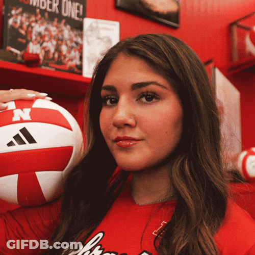 Go Nebraska Volleyball Big Red Ladies GIF