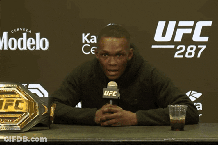 Go Night Night Israel Adesanya GIF