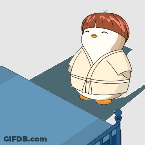 Go Night Night Kimono Pudgy Penguin GIF