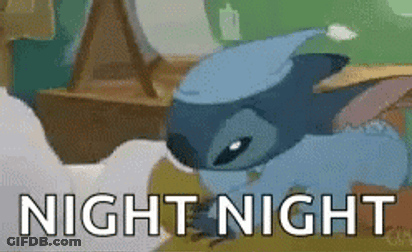 Go Night Night Stitch GIF