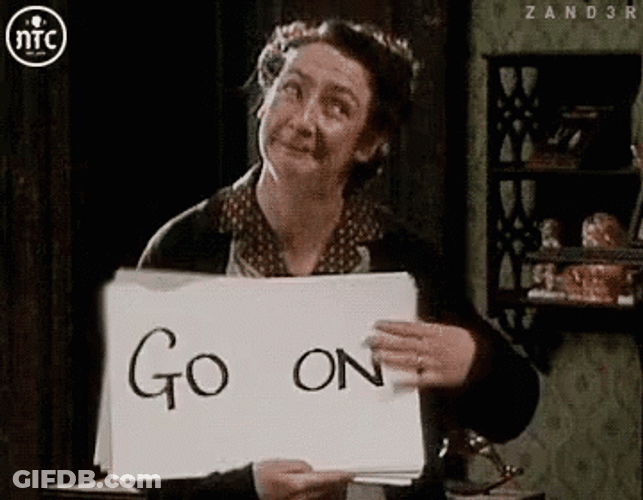 Go On White Card GIF
