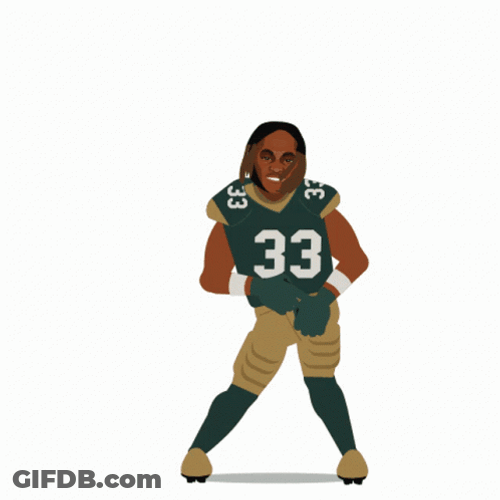 Go Pack Go Aaron Jones Dancing Animation GIF