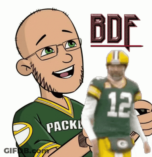 Go Pack Go Big Dave Animated Art GIF