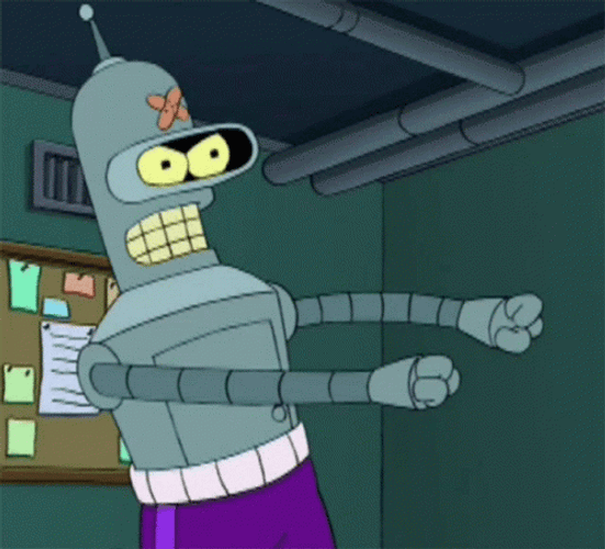 Go Reds Bender Futurama GIF