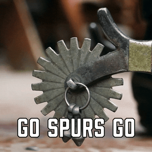 Go Spurs Go Spinning Gear GIF