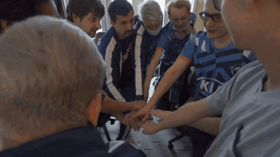 Go Team Esports Hands In Let's Go GIF