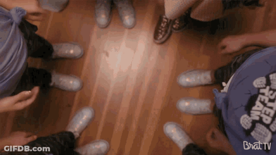 Go Team Hayley Leblanc Hands In Everyone GIF