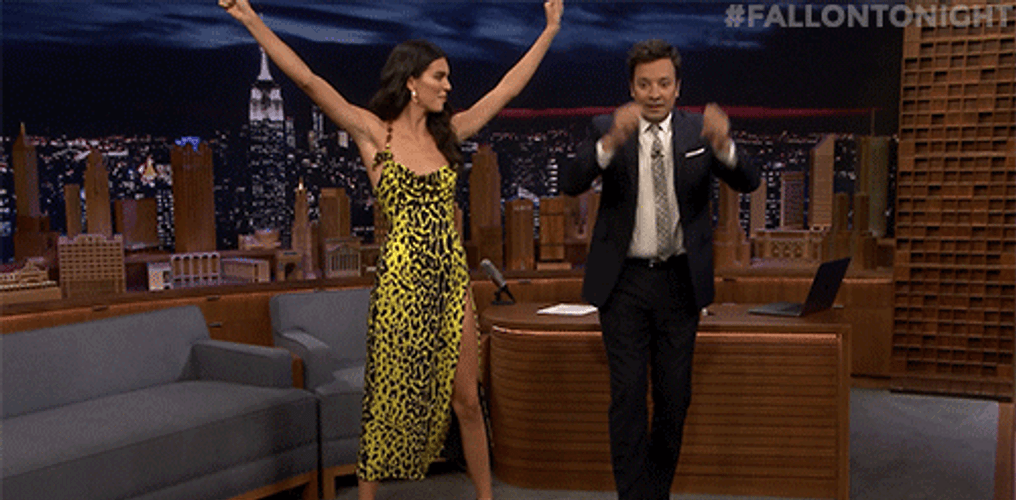 Go Team Jimmy Fallon Cheer Leading GIF