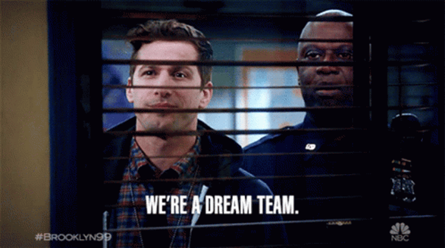 Go Team We're A Dream Team Holt Peralta GIF