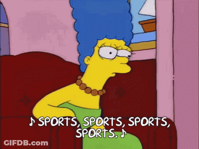 Go The Simpsons Sports GIF