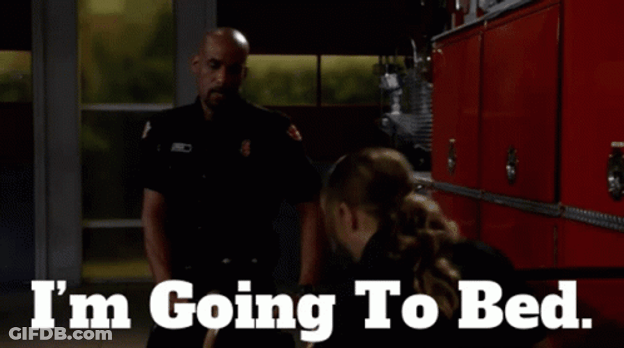Go To Bed Officer GIF