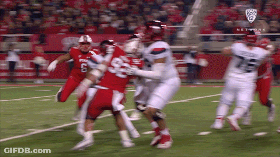 Go Utes Big Hit Take Down GIF