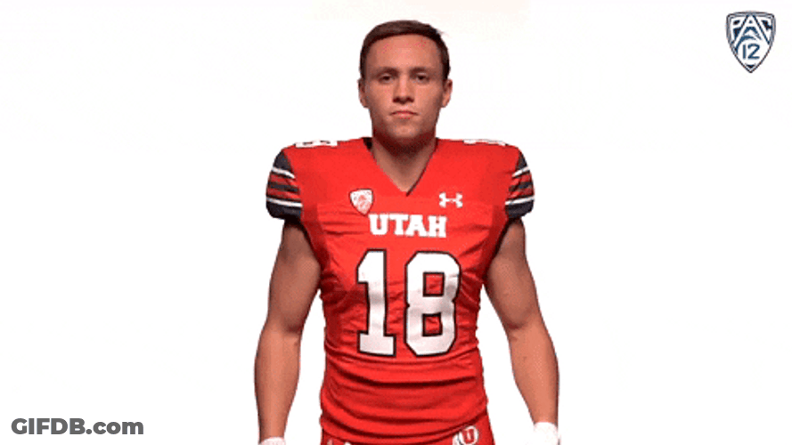 Go Utes Fixing Tie Gesture GIF