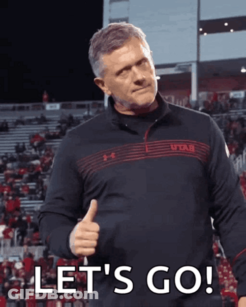 Go Utes Kyle Whittingham Lets Go GIF