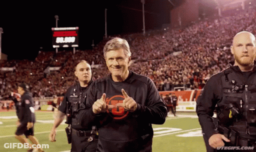 Go Utes Kyle Whittingham Utah U Gesture GIF