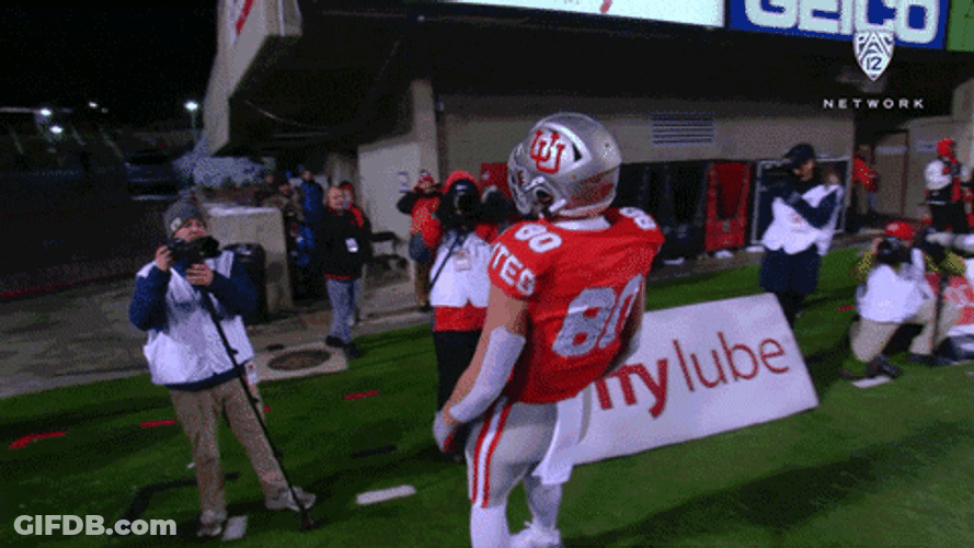 Go Utes Tapping Head Gear GIF