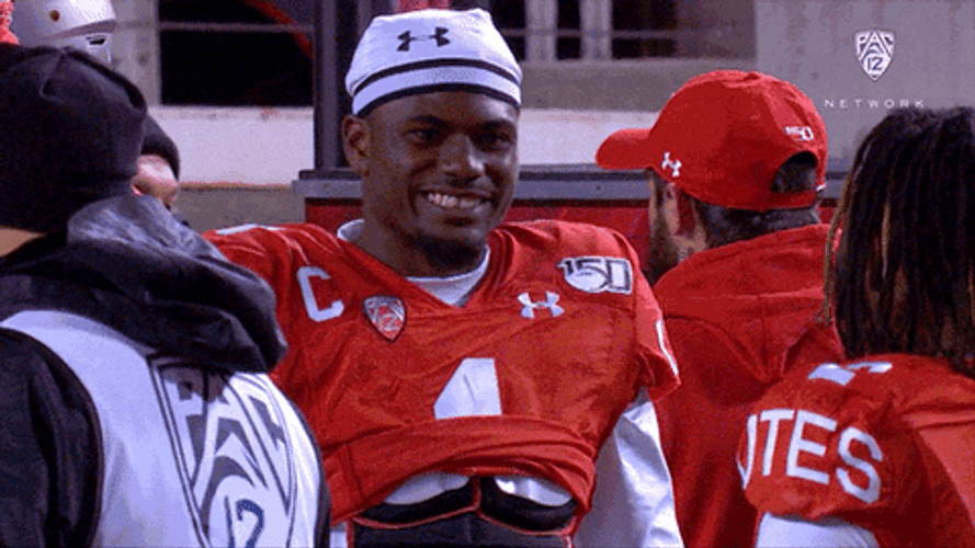 Go Utes Tyler Huntley Big Grin GIF