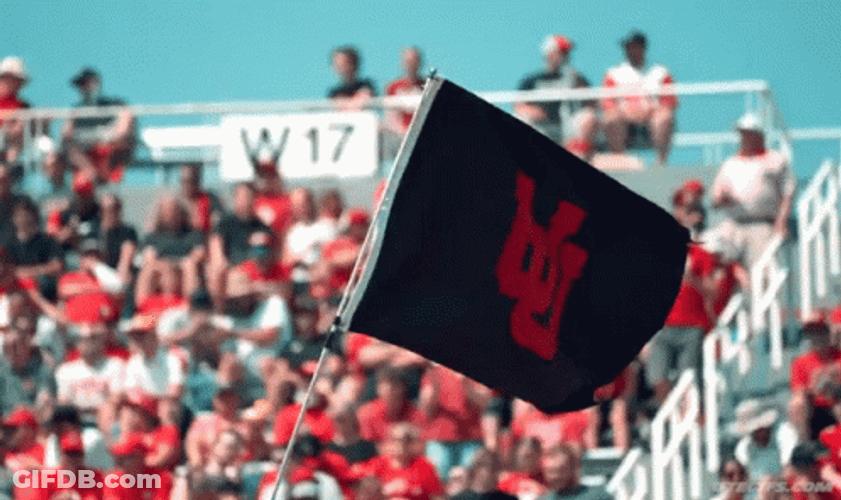 Go Utes Utah Utes Logo Banner Waving GIF