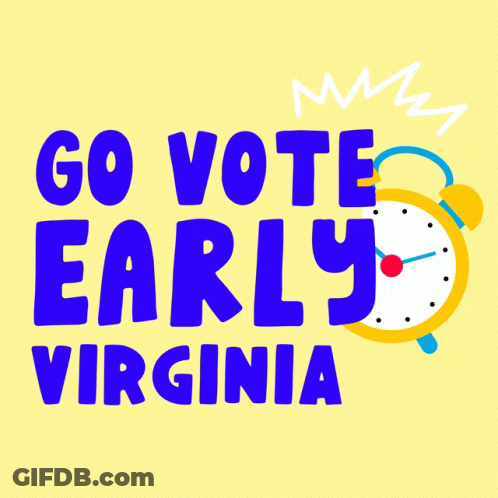 Go Vote Early Virginia Alarm Clock GIF