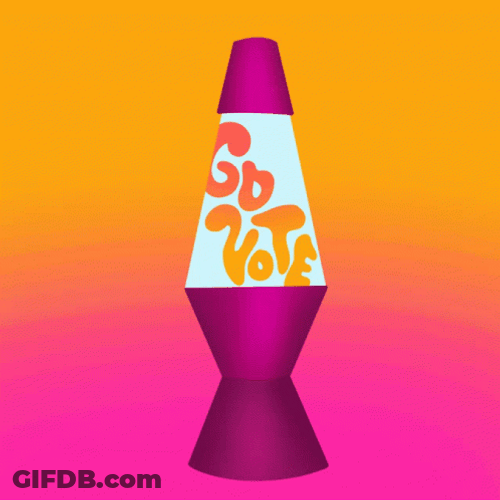 Go Vote Logo In Lava Lamp GIF