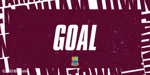 Goal On Red Background GIF